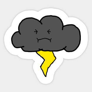 Thunder Cloud Sticker